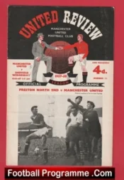 Manchester United v Sheffield Wednesday 1957 – Munich Season 57/58