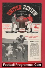 Manchester United v Leeds United 1957 – Munich Season