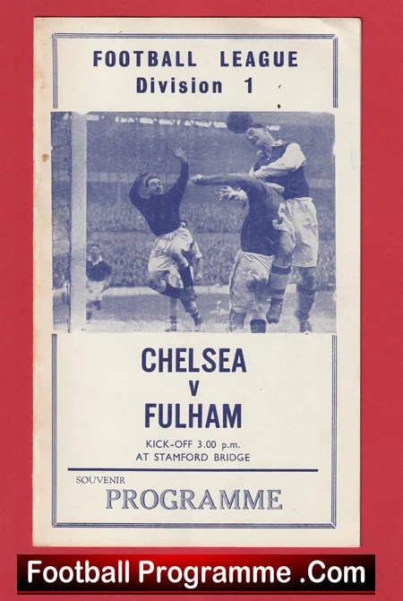 Chelsea v Fulham 1967 - FA Cup Pirate Programme - Image 2