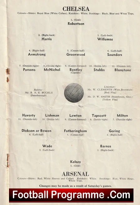 Chelsea v Arsenal 1954 - Chelsea League Champions 1954/55 - Image 2