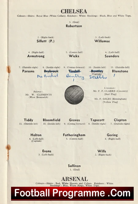 Chelsea v Arsenal 1955 - 1950s - Image 3