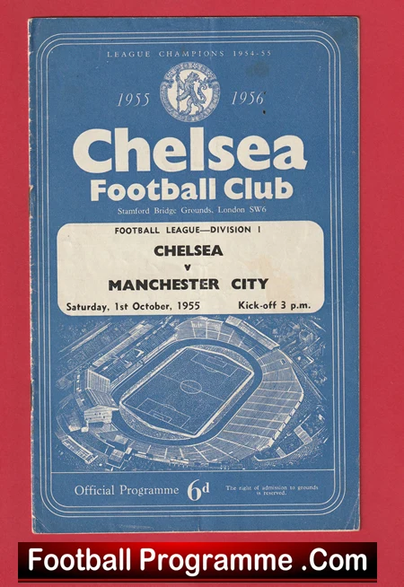 Chelsea v Manchester City 1955 - 1950s - Image 2