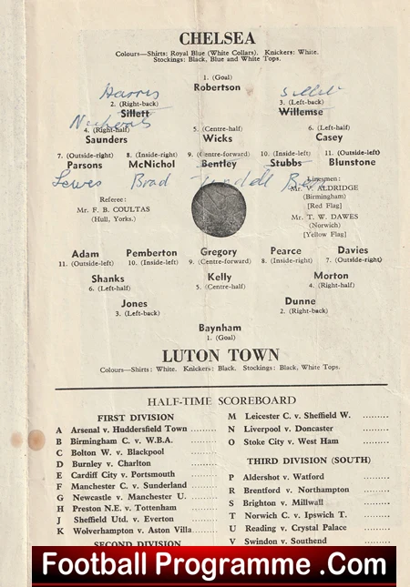Chelsea v Luton Town1956 - Image 2