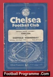 Chelsea v Sheffield Wednesday 1955 – Champions Decider Signed