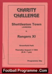 Shettleston Town v Glasgow Rangers 1994 – Charity Challenge Match