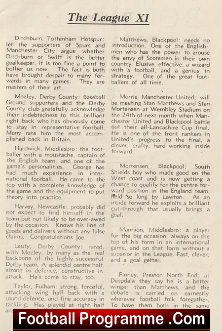 England League v Scottish League 1948 - Newcastle United - Image 5