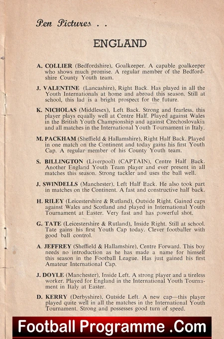 England v Ireland 1955 - Youth at Watford - Image 3