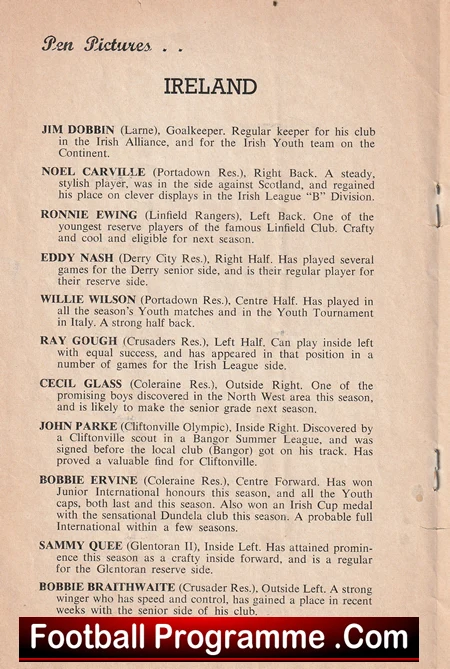 England v Ireland 1955 - Youth at Watford - Image 4