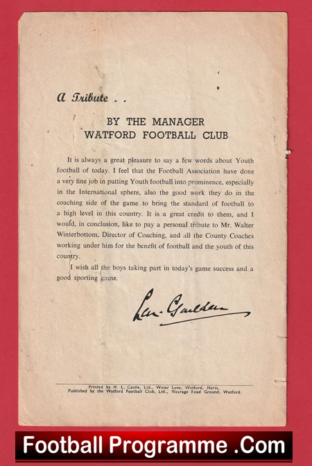 England v Ireland 1955 - Youth at Watford - Image 6