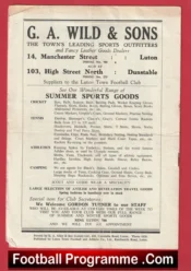 Luton Town v Chelsea 1956