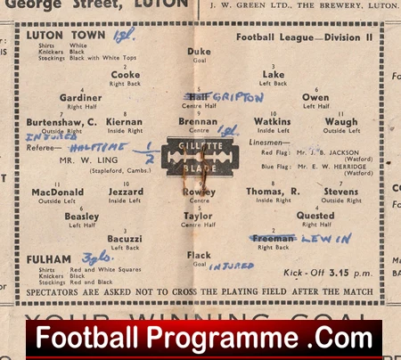 Luton Town v Fulham 1949 - 1940s - Image 3