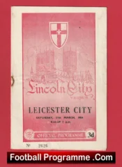 Leicester City v Lincoln City 1954 – Old Football Programmes