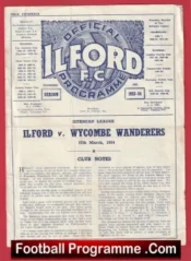Ilford v Wycombe Wanderers 1954