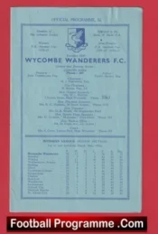 Wycombe Wanderers v Woking 1956