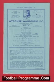 Wycombe Wanderers v Leytonstone 1956