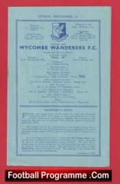 Wycombe Wanderers v Leytonstone 1956