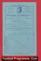 Wycombe Wanderers v Kingstonian 1960