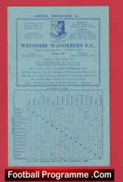 Wycombe Wanderers v Kingstonian 1960