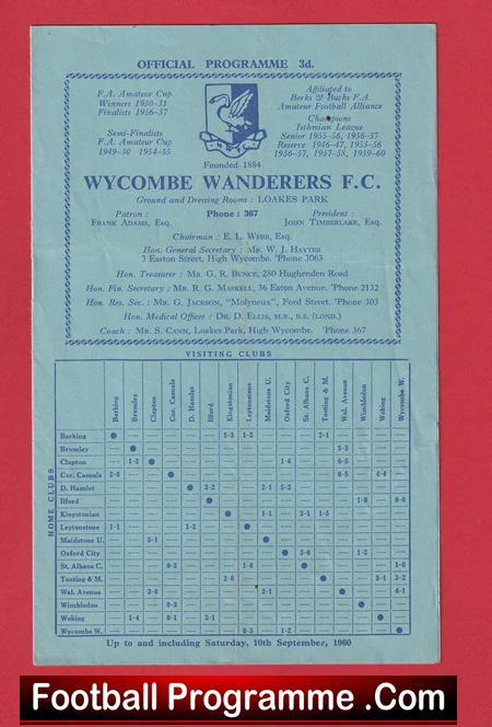 Wycombe Wanderers v Kingstonian 1960 - Image 2