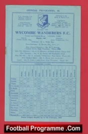 Wycombe Wanderers v Barnet 1959
