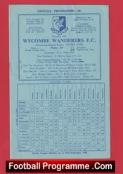 Wycombe Wanderers v Ilford 1959