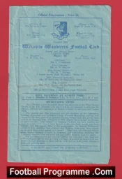 Wycombe Wanderers v Marine Athletic 1952