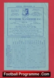 Wycombe Wanderers v Clapton 1959