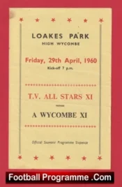 Wycombe Wanderers v TV All Stars 1960