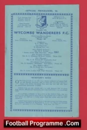 Wycombe Wanderers v Oxford City 1957