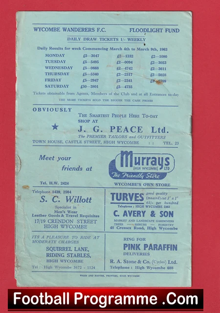 Wycombe Wanderers v Barking 1963 - Image 3