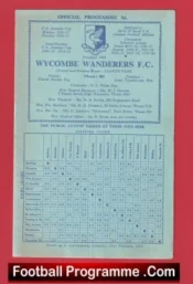 Wycombe Wanderers v Uxbridge 1963