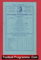 Wycombe Wanderers v St Albans City 1957