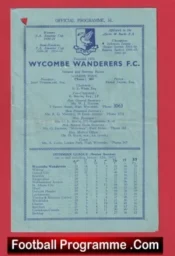 Wycombe Wanderers v St Albans City 1957