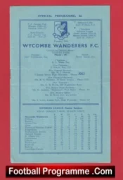 Wycombe Wanderers v Maidenhead United 1957