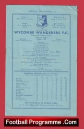 Wycombe Wanderers v Barking 1955