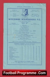 Wycombe Wanderers v Barking 1955