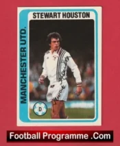 Manchester United Stewart Houston Autograph Signed Football Card Man Utd