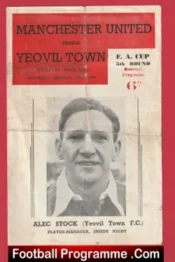 Manchester United v Yeovil Town 1949 – 1940’s Man Utd Pirate