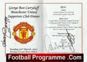 Manchester United Belfast Europa George Best Carryduff Multi Signed