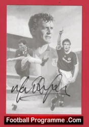 Manchester United Mark Hughes Autograph Signed Picture Man Utd