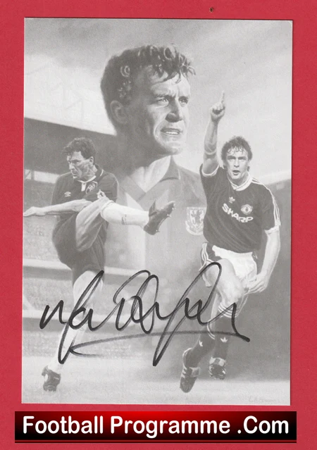 Manchester United Mark Hughes Autograph Signed Picture Man Utd - Image 2