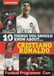 Manchester United Cristiano Ronaldo Autograph Signed Football Card + Sheet