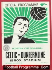 Glasgow Celtic v Dunfermline 1966 Scotland Semi Final Alex Ferguson