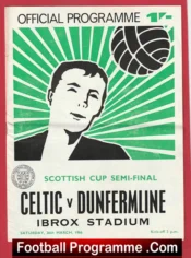 Glasgow Celtic v Dunfermline 1966 Scotland Semi Final Alex Ferguson