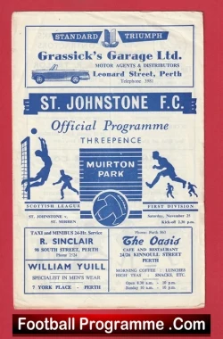 St Johnstone v St Mirren 1962 - Alex Ferguson