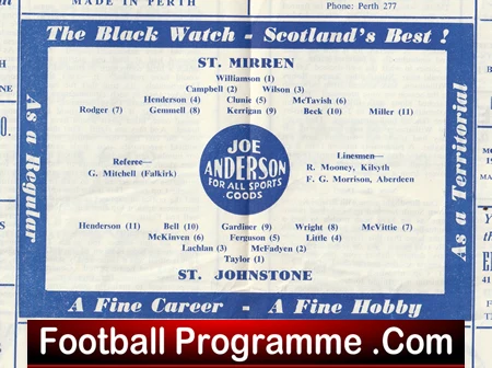 St Johnstone v St Mirren 1962 - Alex Ferguson - Image 3