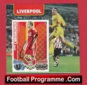 Liverpool Jamie Carragher Autograph Signed Football Card + Sheet