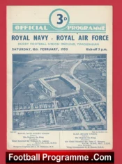 Royal Navy v Royal Air Force 1950 – at Twickenham Rugby