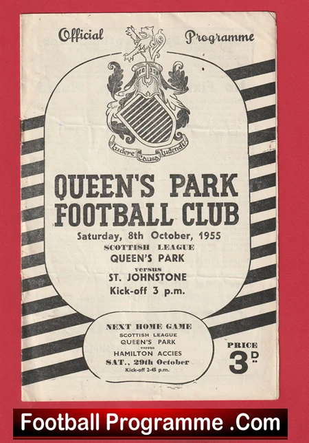 Queens Park v St Johnstone 1955 - Scotland - Image 2