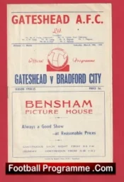 Bradford City v Gateshead 1955 – 1950’s